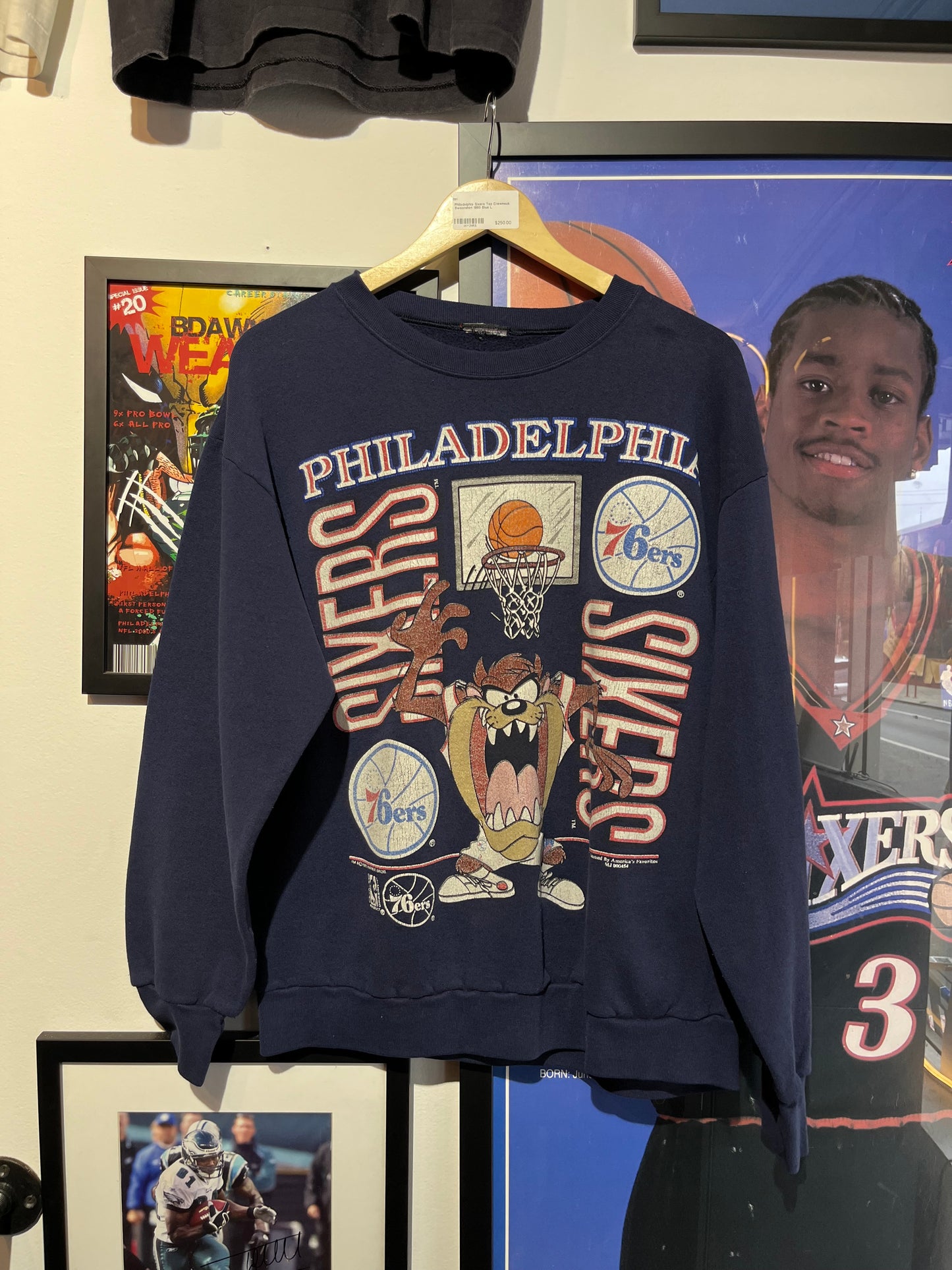 1993 Philadelphia Sixers Taz Crewneck (WY2NRX)