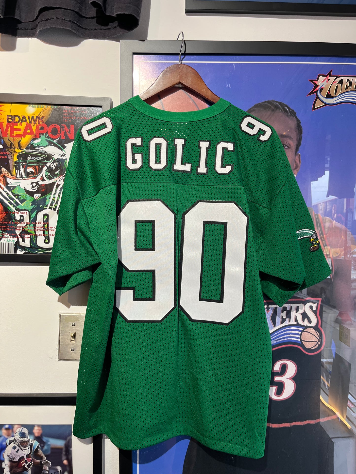 Philadelphia Eagles Custom Golic Jersey (LLXDZH)